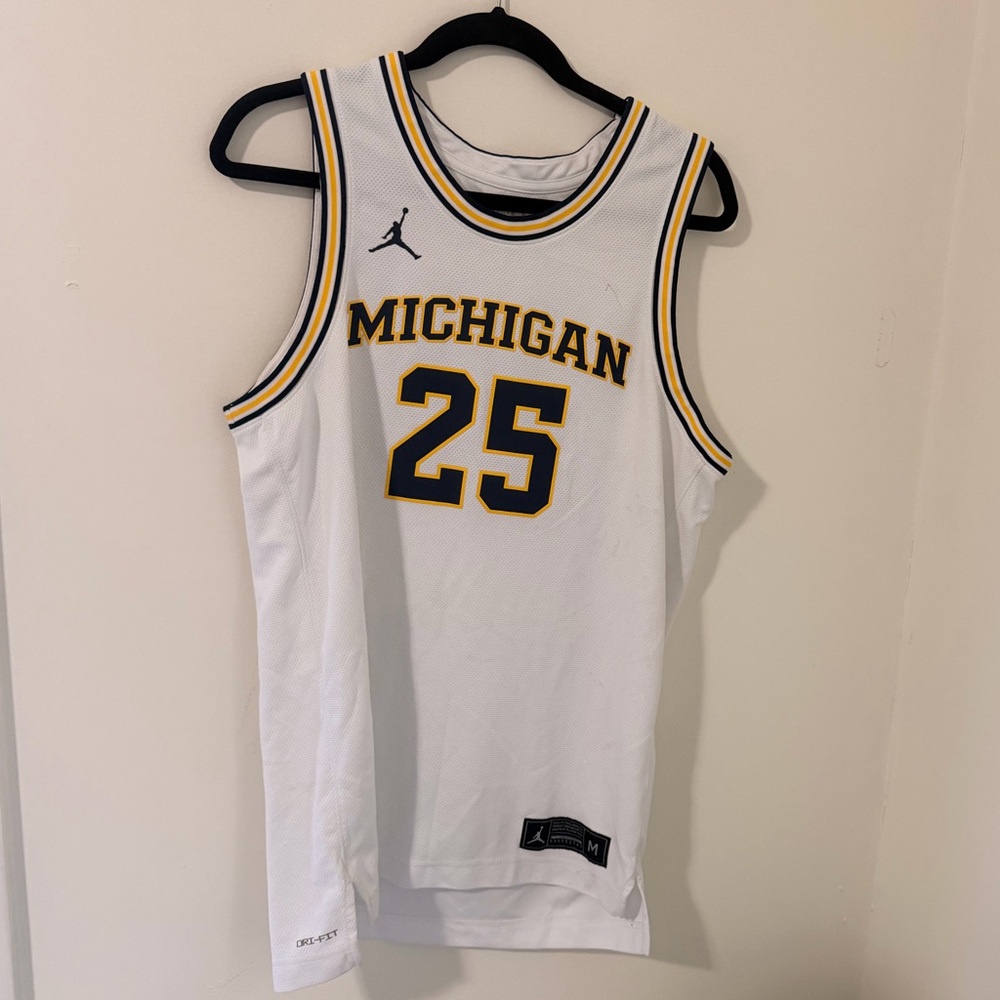 Jordan Michigan Basketball Jersey #25 - White CD3152-101